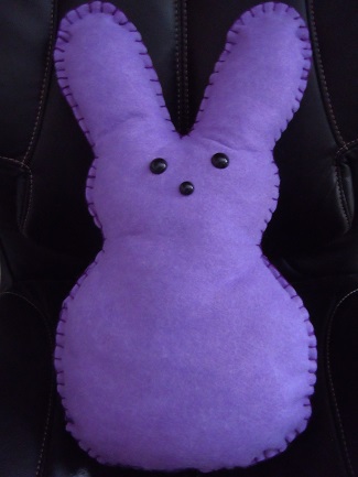 Easter bunny peep pillow - accent pillow